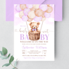 Editable We Can Bearly Wait Baby Shower Invitation T601