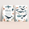 Editable Under The Sea 1st Birthday Invitation US01