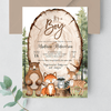 Editable Woodland Baby Shower Invitation W102