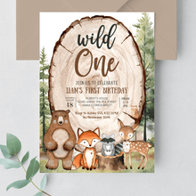  Editable Wild One Birthday Invitation W201