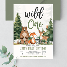  Editable Wild One Invitation W301