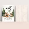 Editable Wild One Invitation W301