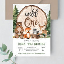  Editable Wild One Invitation W401