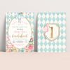 Editable Alice In Onederland Invitation A101