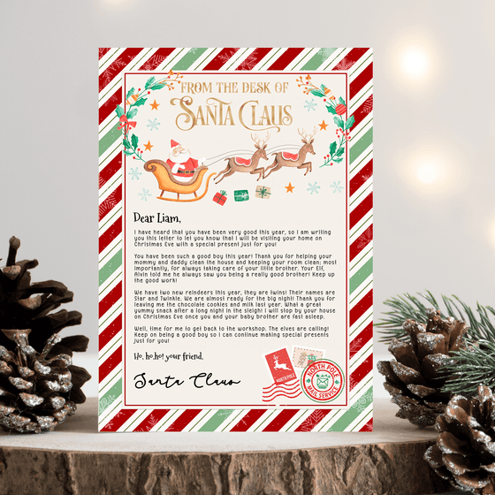 Editable Letter From Santa SL101