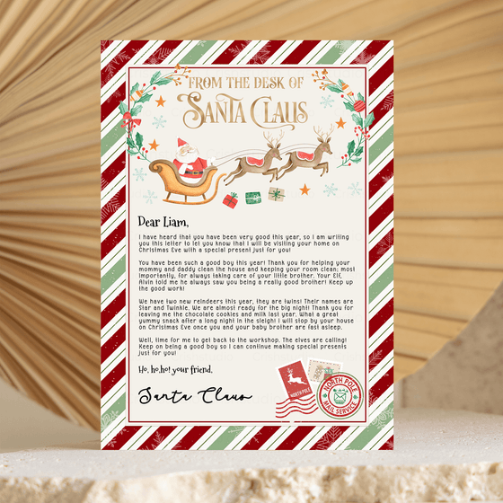 Editable Letter From Santa SL101