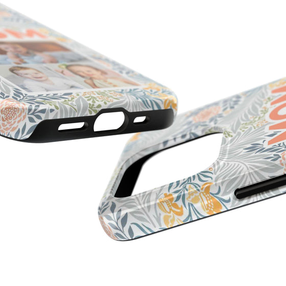 Custom Photo Collage iPhone Case for Mom - Floral Design - PC001