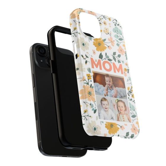 Customized Floral Photo Tough Phone Case for Mom - PC009