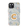 Custom Monogram Phone Cases With Floral Design - PC003