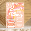 Editable Seven Is A Vibe Birthday Invitation G307