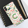 Personalized Floral Phone Case - Custom Tough Case with Name - PC025