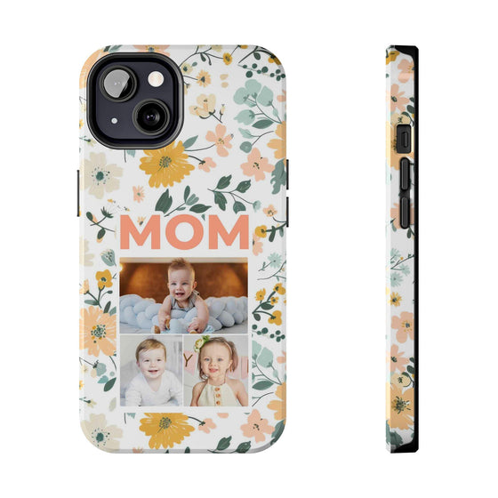 Customized Floral Photo Tough Phone Case for Mom - PC009