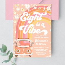  Editable Eight Is A Vibe Birthday Invitation G308