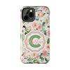 Personalized Floral Phone Case - Custom Tough Case with Name - PC025