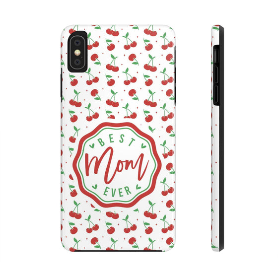 Best Mom Ever Cherry Pattern Tough Phone Case - PC022