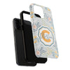 Custom Monogram Phone Cases With Floral Design - PC003