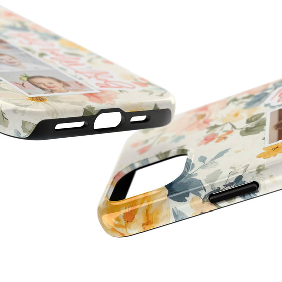 Personalized Floral Tough Phone Case - Best Mom Ever - PC012