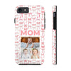 Personalized Mom Photo Collage Phone Case - Bow Design -PC015