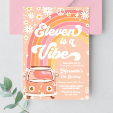  Editable Eleven Is A Vibe Birthday Invitation G311