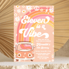 Editable Eleven Is A Vibe Birthday Invitation G311