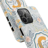 Custom Monogram Phone Cases With Floral Design - PC003