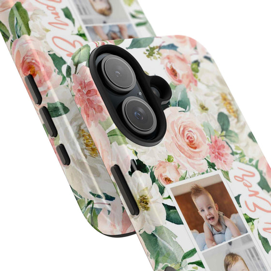 Custom Floral Tough Phone Case - Best Mom Ever - PC024