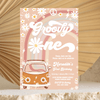 Editable Groovy One Birthday Invitation G601