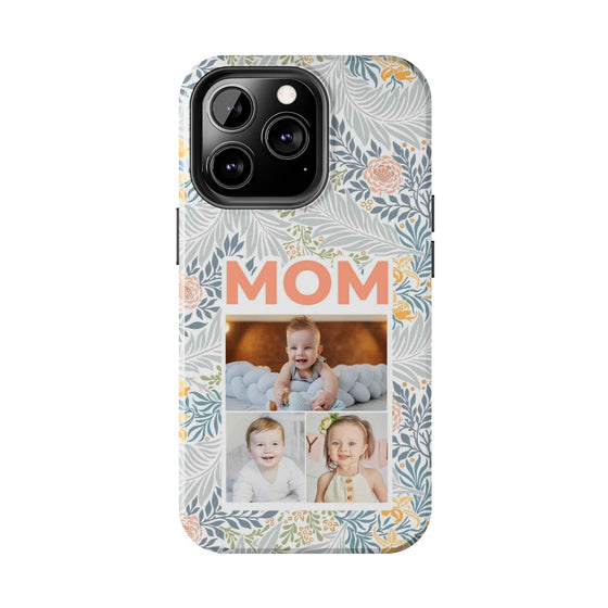 Custom Photo Collage iPhone Case for Mom - Floral Design - PC001