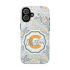 Custom Monogram Phone Cases With Floral Design - PC003