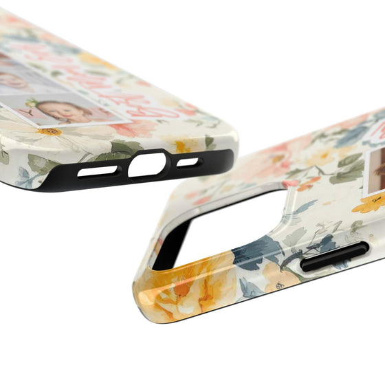 Personalized Floral Tough Phone Case - Best Mom Ever - PC012