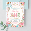 Editable Alice In Onederland Invitation A602