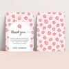 Editable Strawberry Thank You Card BF03