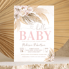 Editable Pampas Grass Baby Shower Invitation BP102