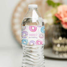  Editable Donut Grow Up Birthday Water Bottle Labels D006
