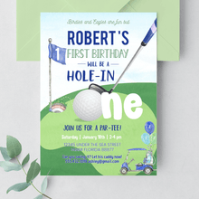  Editable Hole In One Birthday Invitation G02