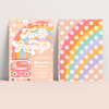 Editable Two Groovy Birthday Invitation G202