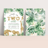 Editable Two Wild Birthday Invitation J02