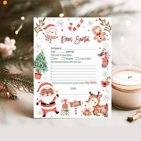 Letter To Santa Printable Easy To Print LTS10