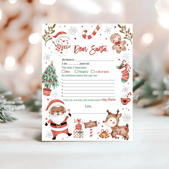 Letter To Santa Printable Easy To Print LTS10
