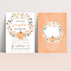Editable Pumpkin Baby Shower Invitation P002