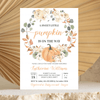 Editable Pumpkin Baby Shower Invitation P002