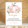 Editable Our Little Pumpkin Thank You Card PB102