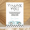 Editable TWO Fast Birthday Thank You Card R102