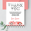 Editable TWO Fast Birthday Thank You Card R303