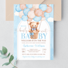 Editable We Can Bearly Wait Baby Shower Invitation T202