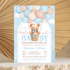 Editable We Can Bearly Wait Baby Shower Invitation T202
