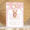 Editable We Can Bearly Wait Baby Shower Invitation T302