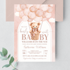 Editable We Can Bearly Wait Baby Shower Invitation  T402