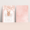 Editable We Can Bearly Wait Baby Shower Invitation  T402