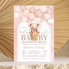 Editable We Can Bearly Wait Baby Shower Invitation  T402